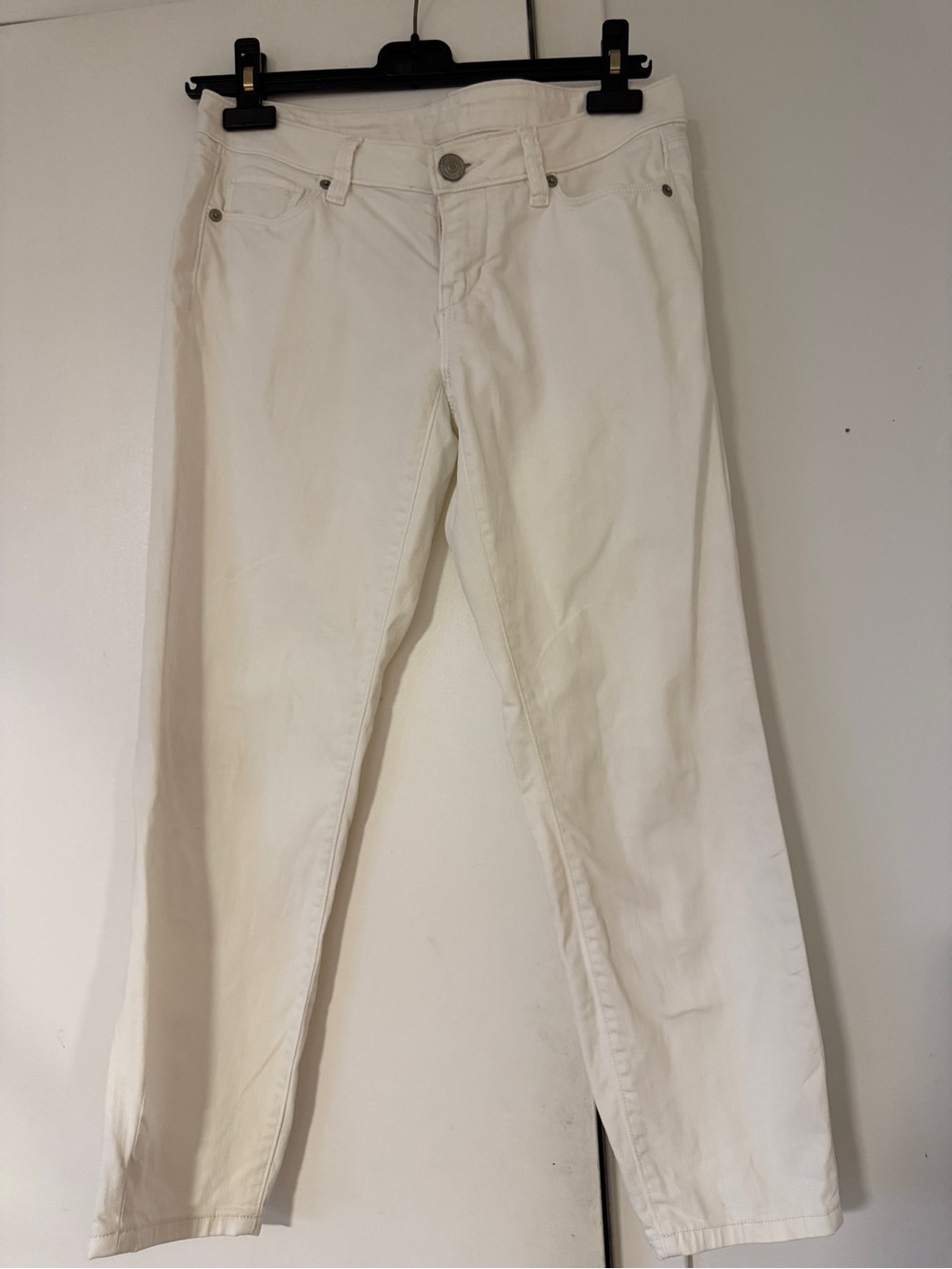 LOFT White Straight-Leg Jeans